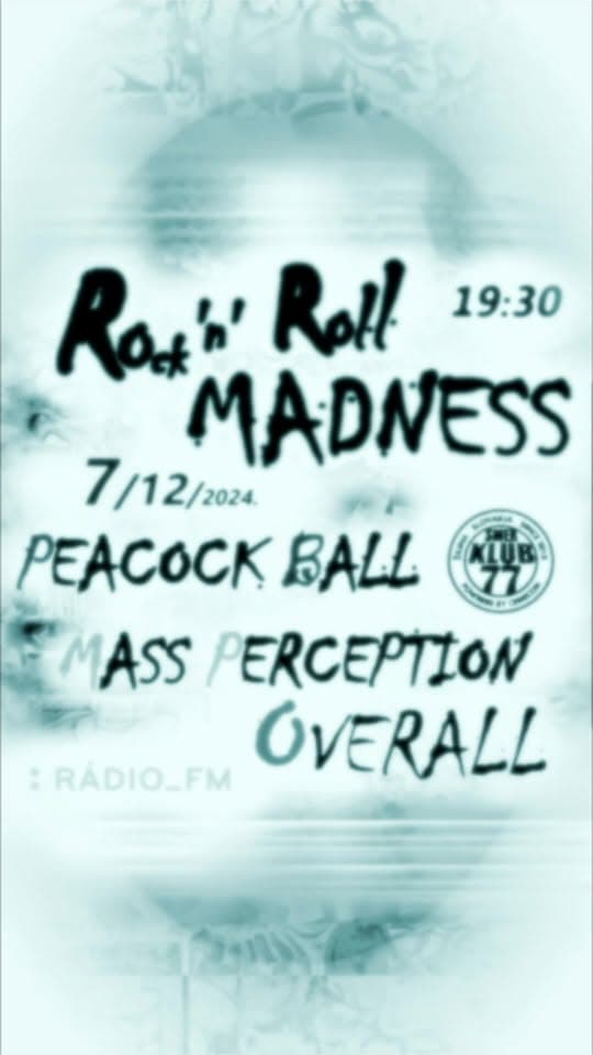 Rock'N'Roll MADNESS poster, Smer Klub 77